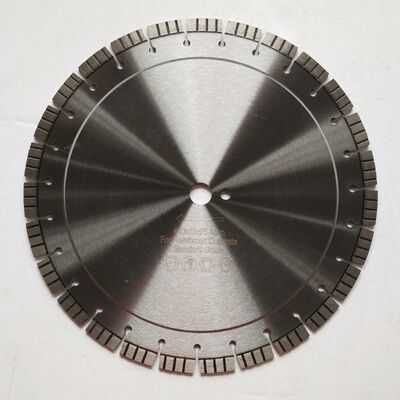 लेजर डायमंड कंक्रीट देखा ब्लेड, सूखी कट डायमंड ब्लेड टर्बो सेगमेंट के साथ