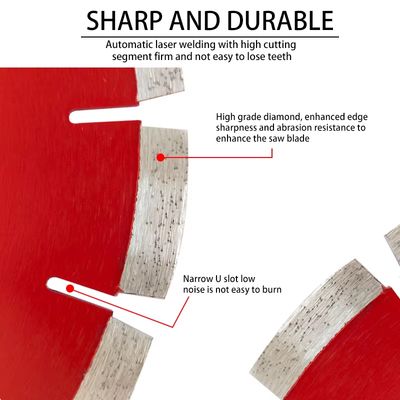 कंक्रीट ग्रोइंग 180 मिमी के लिए उच्च परिशुद्धता डायमंड कंक्रीट देखा ब्लेड