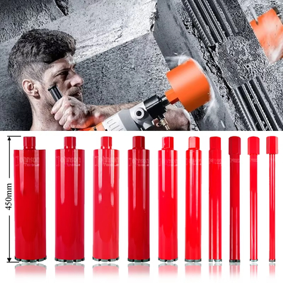 ड्रिलिंग टूल्स OD32-350mm कंक्रीट डायमंड कोर ड्रिलिंग बिट्स चिनाई और कंक्रीट के लिए