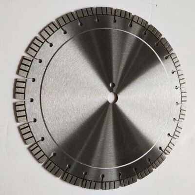 लेजर डायमंड कंक्रीट देखा ब्लेड, सूखी कट डायमंड ब्लेड टर्बो सेगमेंट के साथ