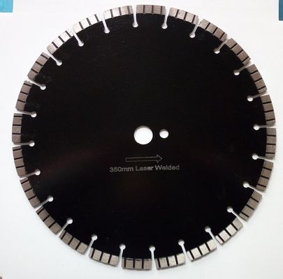 टर्बो सेगमेंट के साथ 14 लेजर डायमंड सॉ ब्लेड्स, कंक्रीट कटिंग के लिए, 3.2 मिमी मोटाई